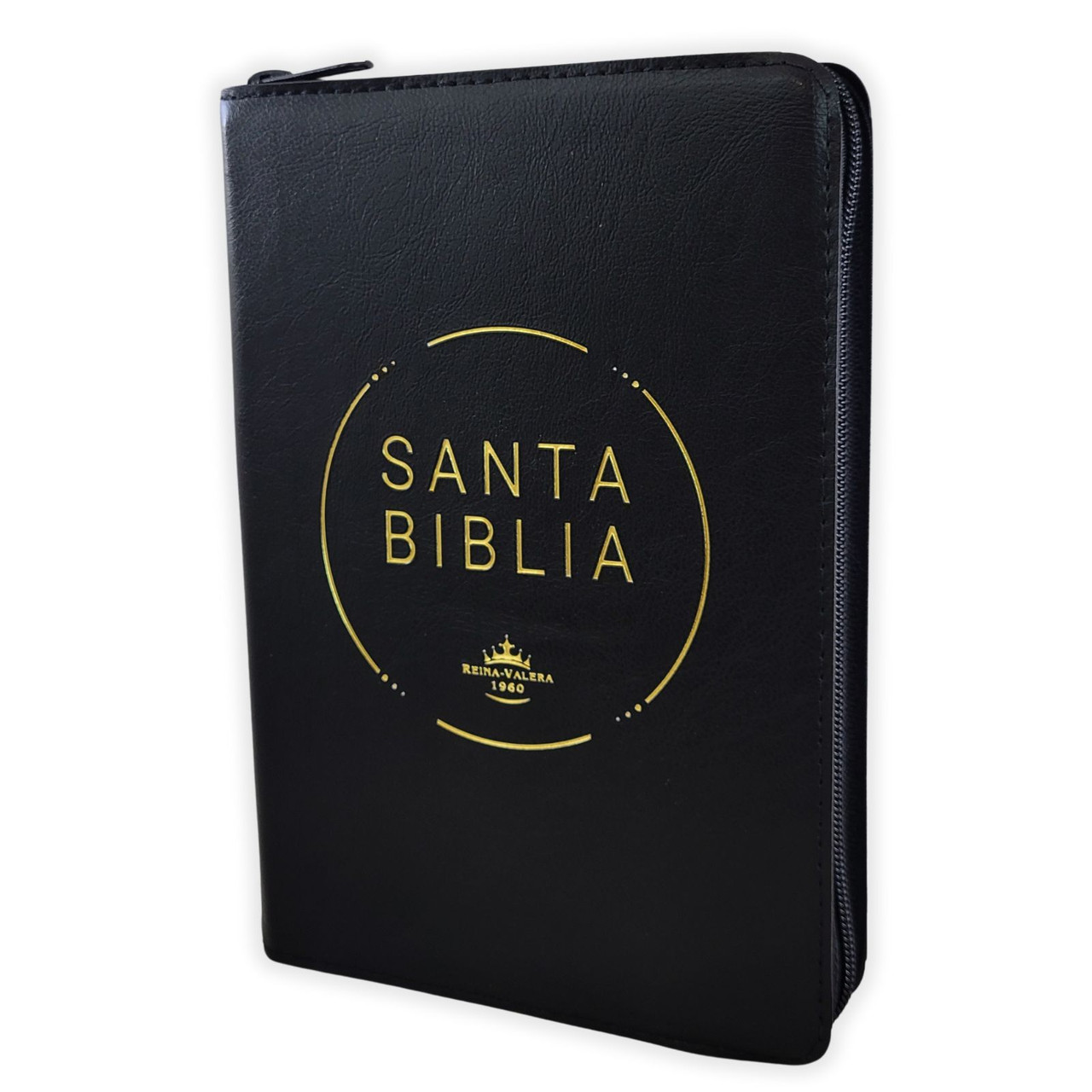 Biblia con Cierre Letra Grande RV1960, imit piel negro
